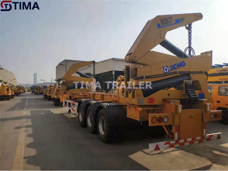 remorque porte-conteneurs container side loader trailer