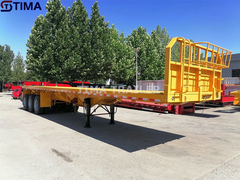 Remorque à plat pour conteneur Super Link Super Link Container Flatbed Trailer