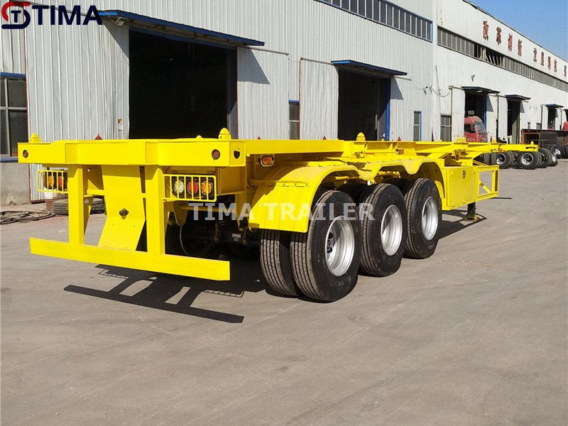 remorque squelette de conteneur container skeletal trailer