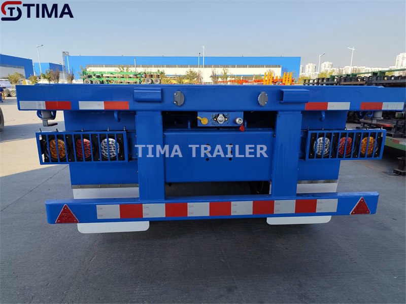 Trailer de cama plana de três eixos Tri Axle Flat Bed Trailer