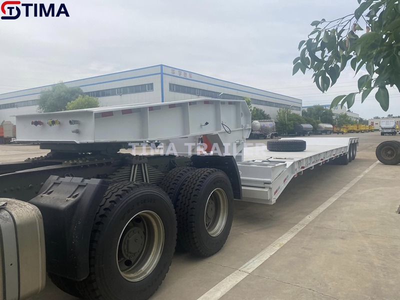Gooseneck للانفصال Low Boy مقطورة Gooseneck Detachable Low Boy Trailer