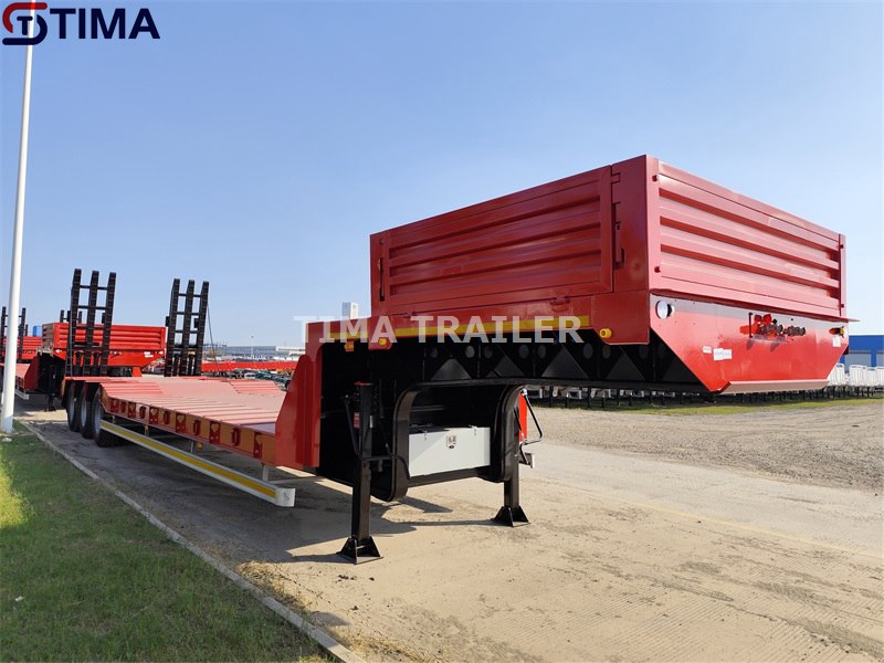 Reboque baixo pescoço de ganso de 60 toneladas 60 tons gooseneck low boy trailer