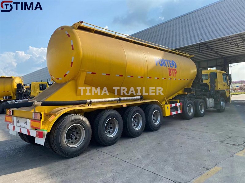 remorque citerne de ciment en vrac bulk cement tanker trailer