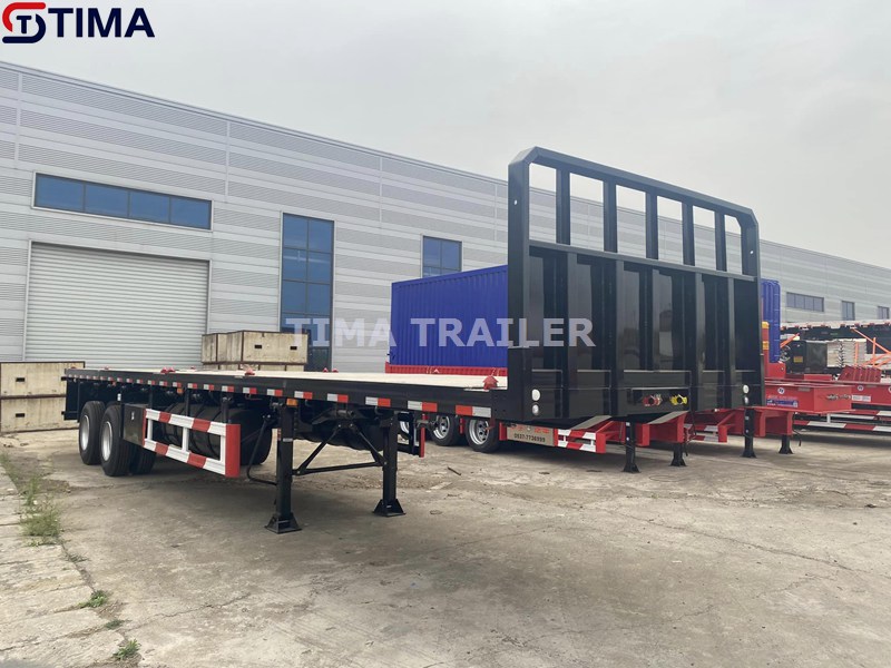 remorque à plateau flat bed trailer