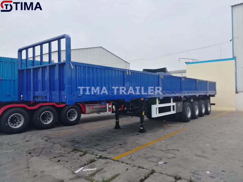 Remorque à parois latérales à 4 essieux 4 axle side wall trailer