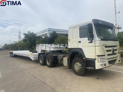 Gooseneck للانفصال Low Boy مقطورة