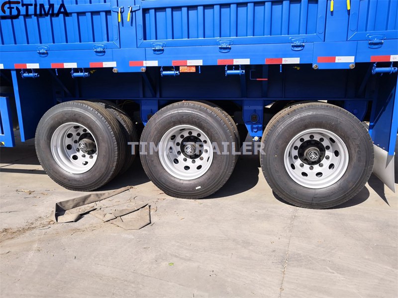 Remorque de camion de cargaison de clôture Fence Cargo Truck Trailer