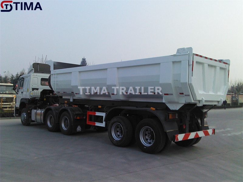 Reboque basculante de 2 eixos de 50 toneladas 2 Axle 50 Tons Tipper Trailer