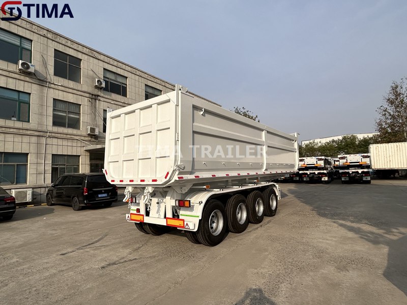 Remorque benne 4 essieux 4 axles tipper trailer