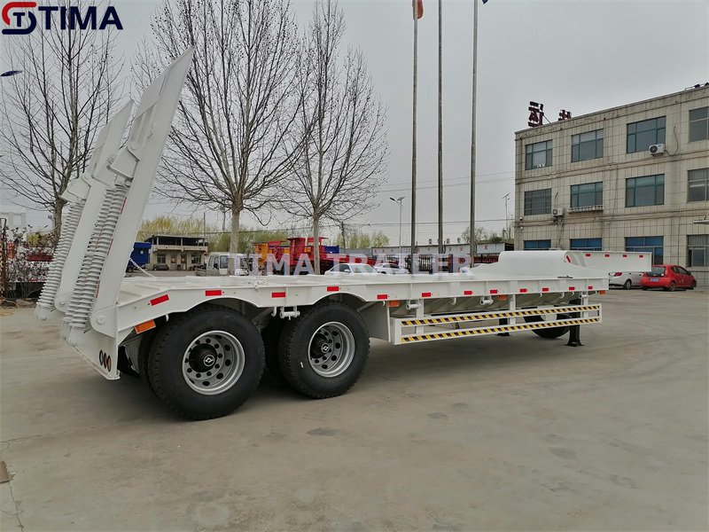 Remorque surbaissée 2 essieux 40 tonnes 2 Axle 40 Tons Low Bed Trailer