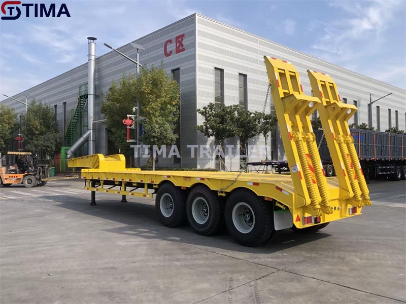 remorque surbaissée lowboy trailer