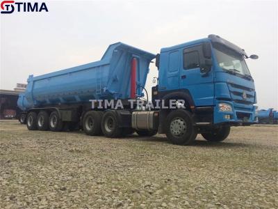 3 المحور 60 طن تفريغ مقطورة