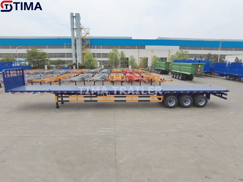 Remorque plateau 15 mètres 15 meters flatbed trailer