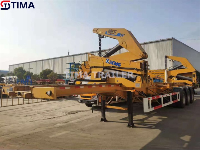 remorque porte-conteneurs container side loader trailer