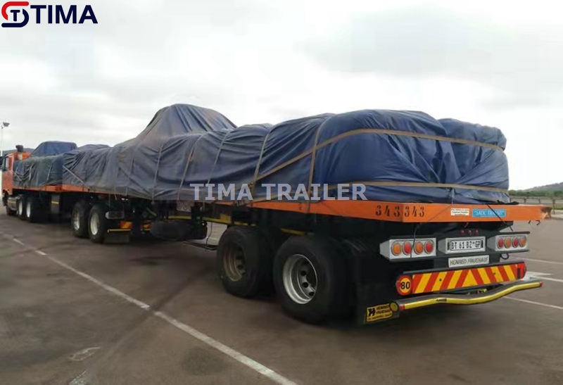 Interlink حاوية مقطورة مسطحة   Interlink Container Flatbed Trailer