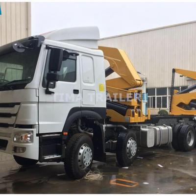 مقطورة محمل جانب الحاوية للميناء