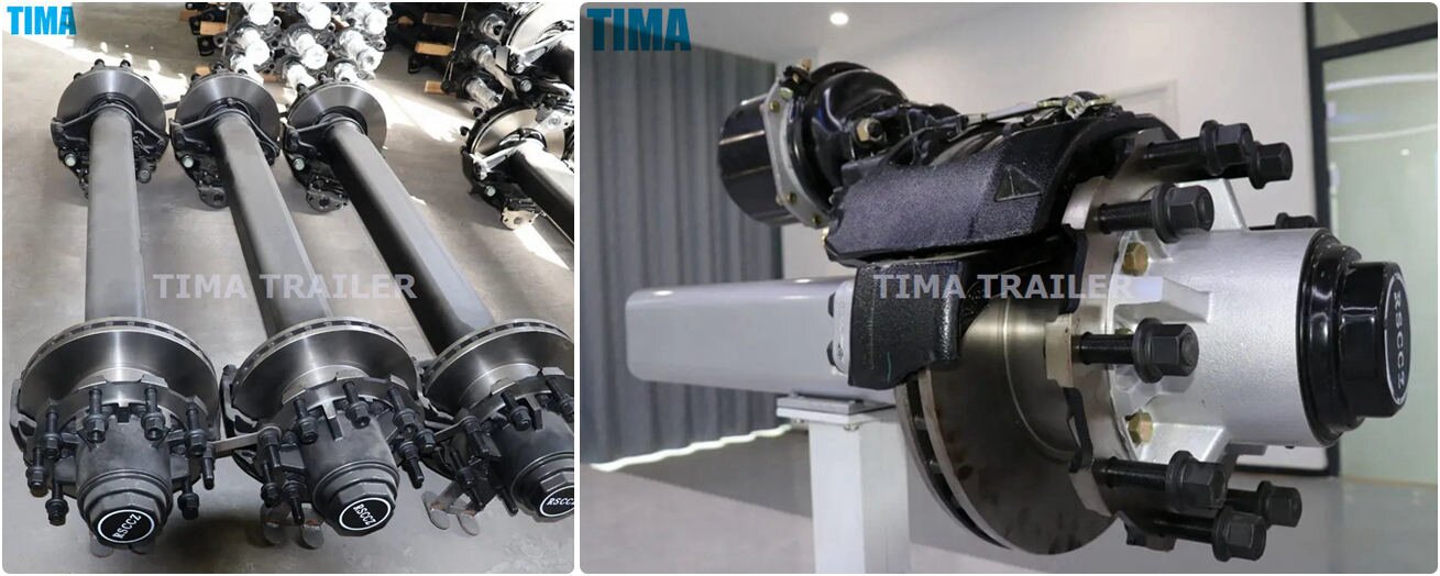 eixo do semi-reboque  semi trailer axle