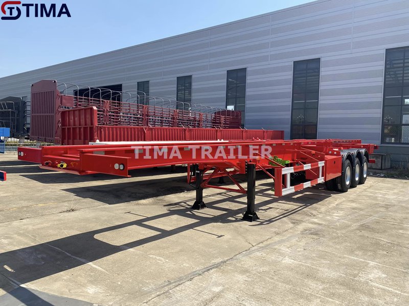 Remorque squelette de conteneur de 40 pieds 40FT Container Skeleton Trailer