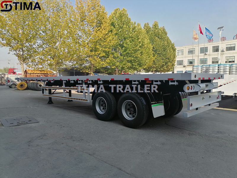 Remorque à plateau pour conteneur à 2 essieux 2 Axle Container Flatbed Trailer