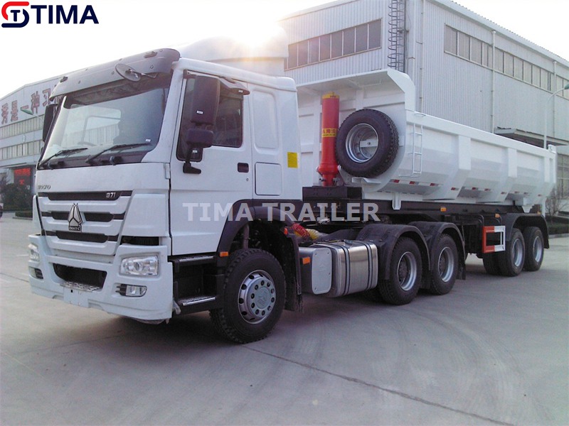 Reboque basculante de 2 eixos de 50 toneladas 2 Axle 50 Tons Tipper Trailer