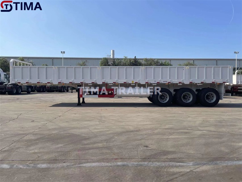Remolque de pared lateral abatible Drop Side Wall Trailer