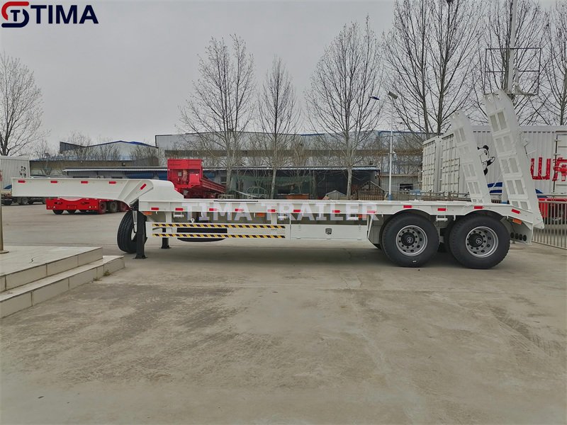 Remorque surbaissée 2 essieux 40 tonnes 2 Axle 40 Tons Low Bed Trailer