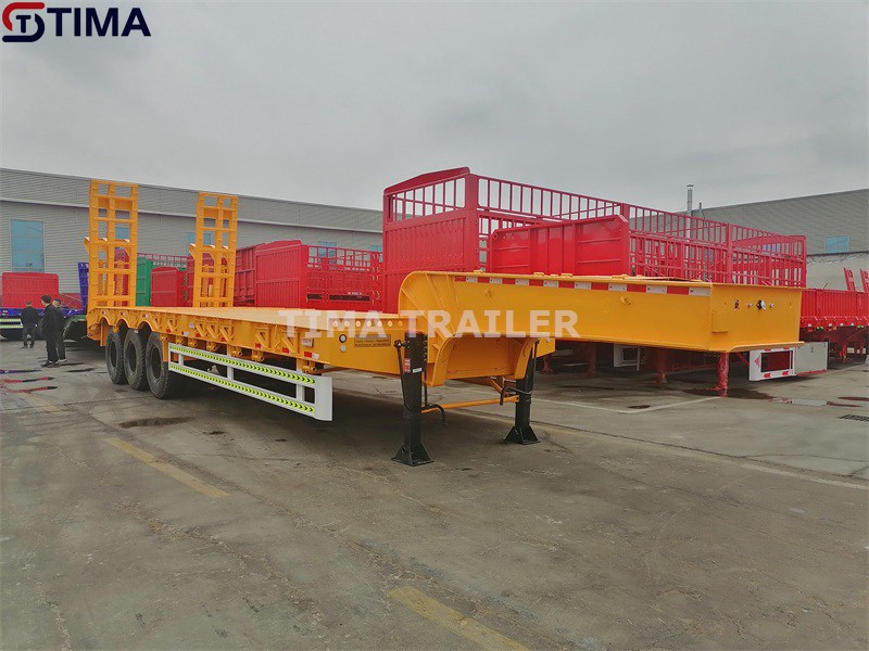 Remorque surbaissée 60 tonnes 60 tons lowboy trailer